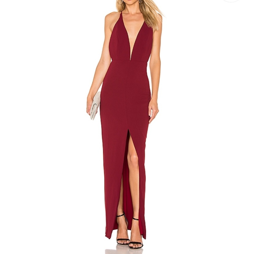 Lovers + Friends Pinot Noir Gown